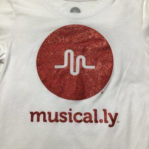 Kids Musical.ly Short Sleeve Shirt Sz L10/12